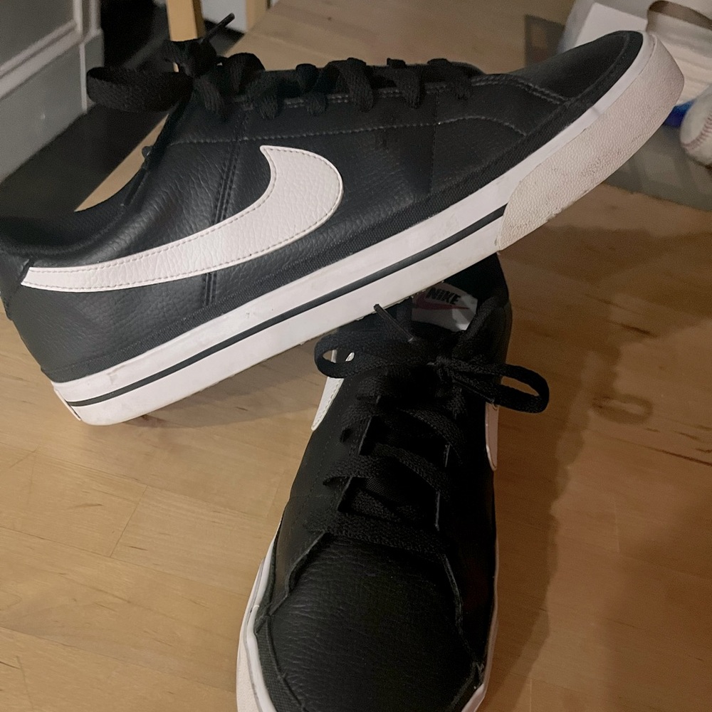 Nike Court Legacy - Leather - Black - Sz13
